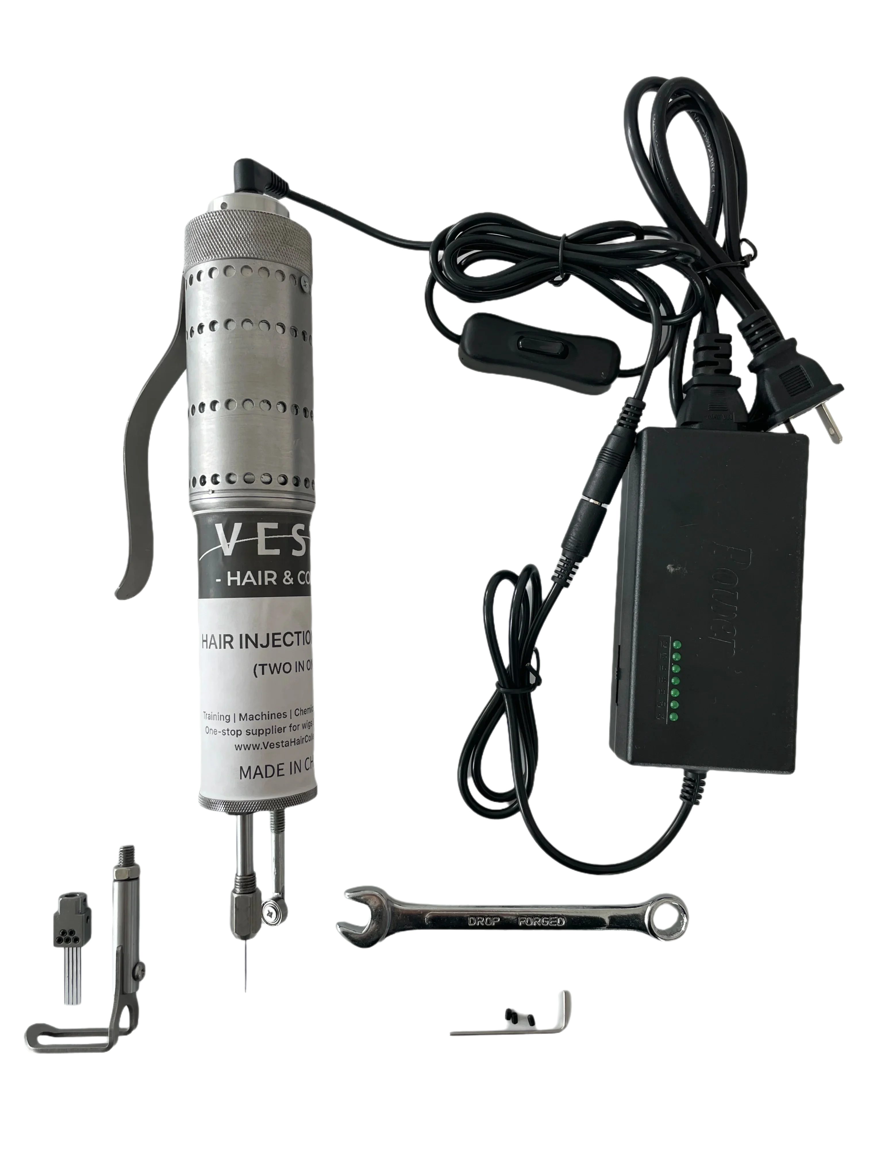 Multifunctional Hair Injection Machine 2-in-1 for Lace Wigs PU Lace Closure Training Head Toupee Topper Ventilation Hairdressing
