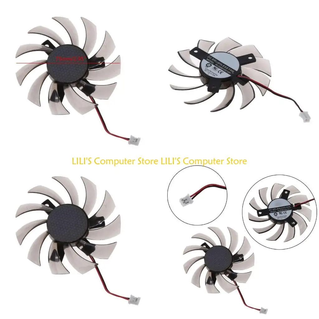 

A52B для Gigabyte 6850 7970 GTX560Ti видеокарта кулер вентилятор компьютерные аксессуары