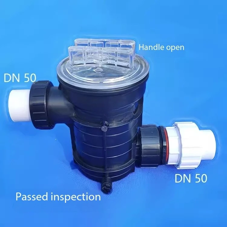 Barber Shop Drain Hair Catcher - Anti-Blocking Pump Prefilter & Connection Pipe for Bath Pool Filtration