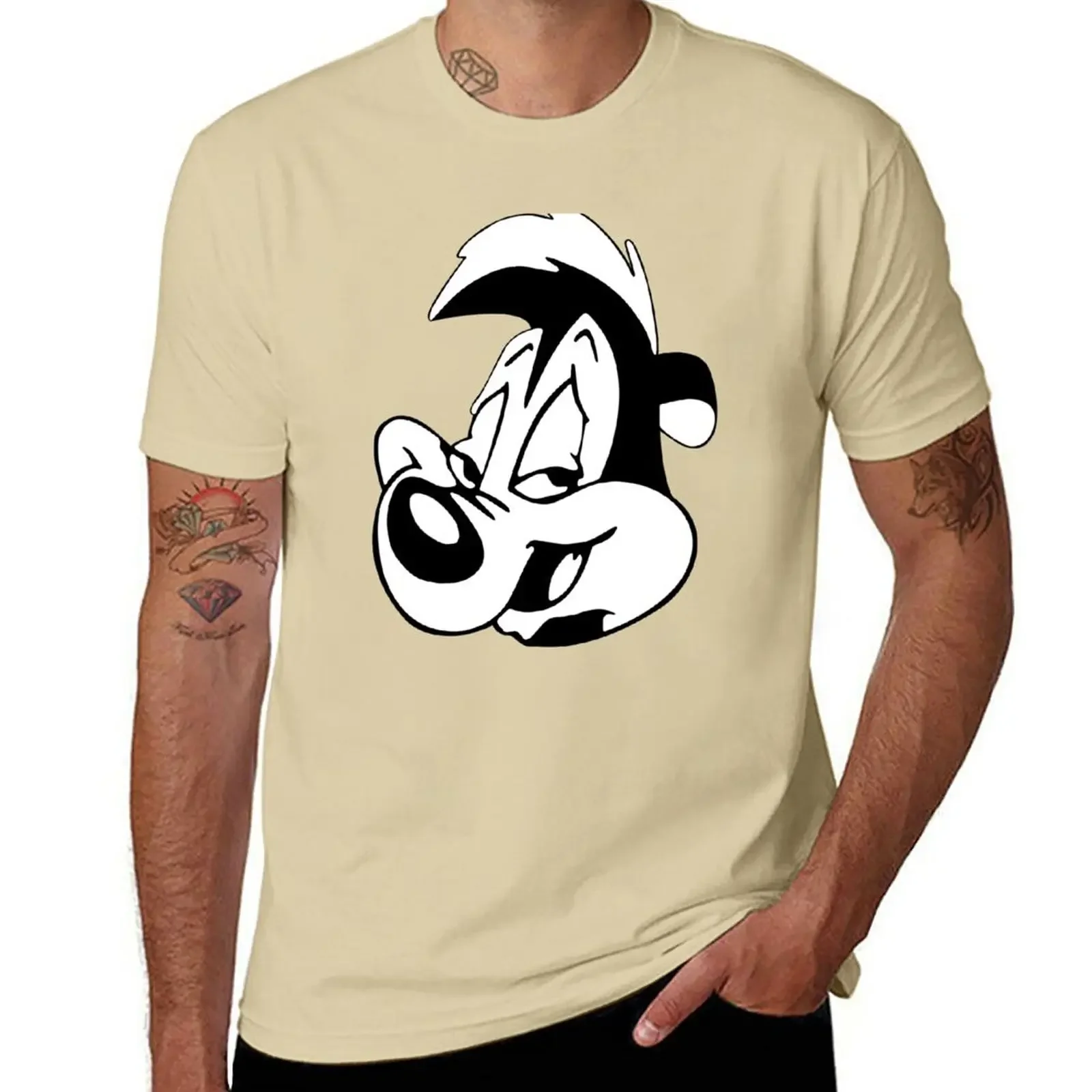 Magliette da uomo Cartoon New Pepe Le Pew t-shirt vestiti estetici plain vintage streetwear casual manga vintage anime harajuku