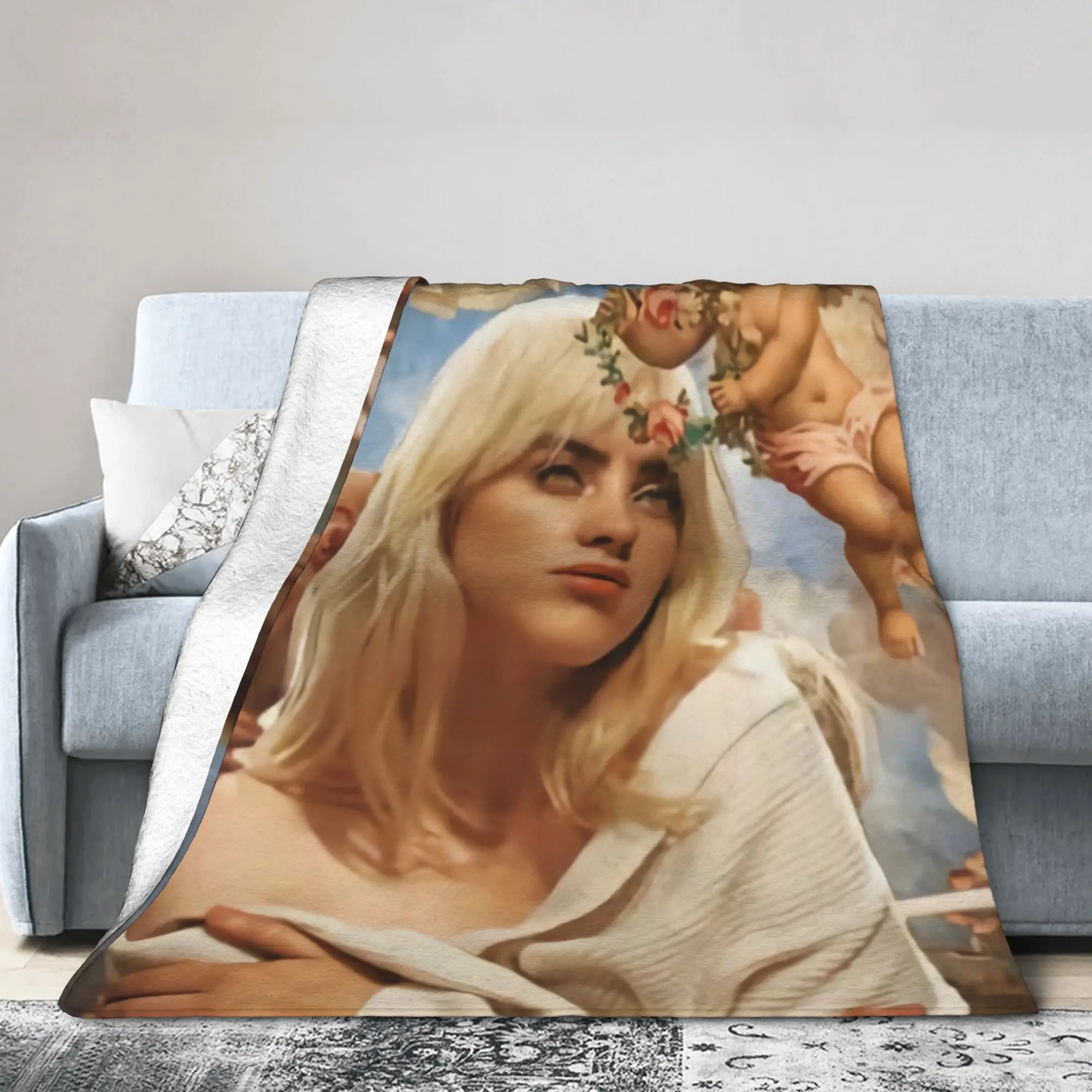 ضربني الصلب والناعمة الفانيلا بطانية لينة دائم رمي بطانية للأريكة كرسي التخييم الرسم المفرش غطاء سرير أريكة