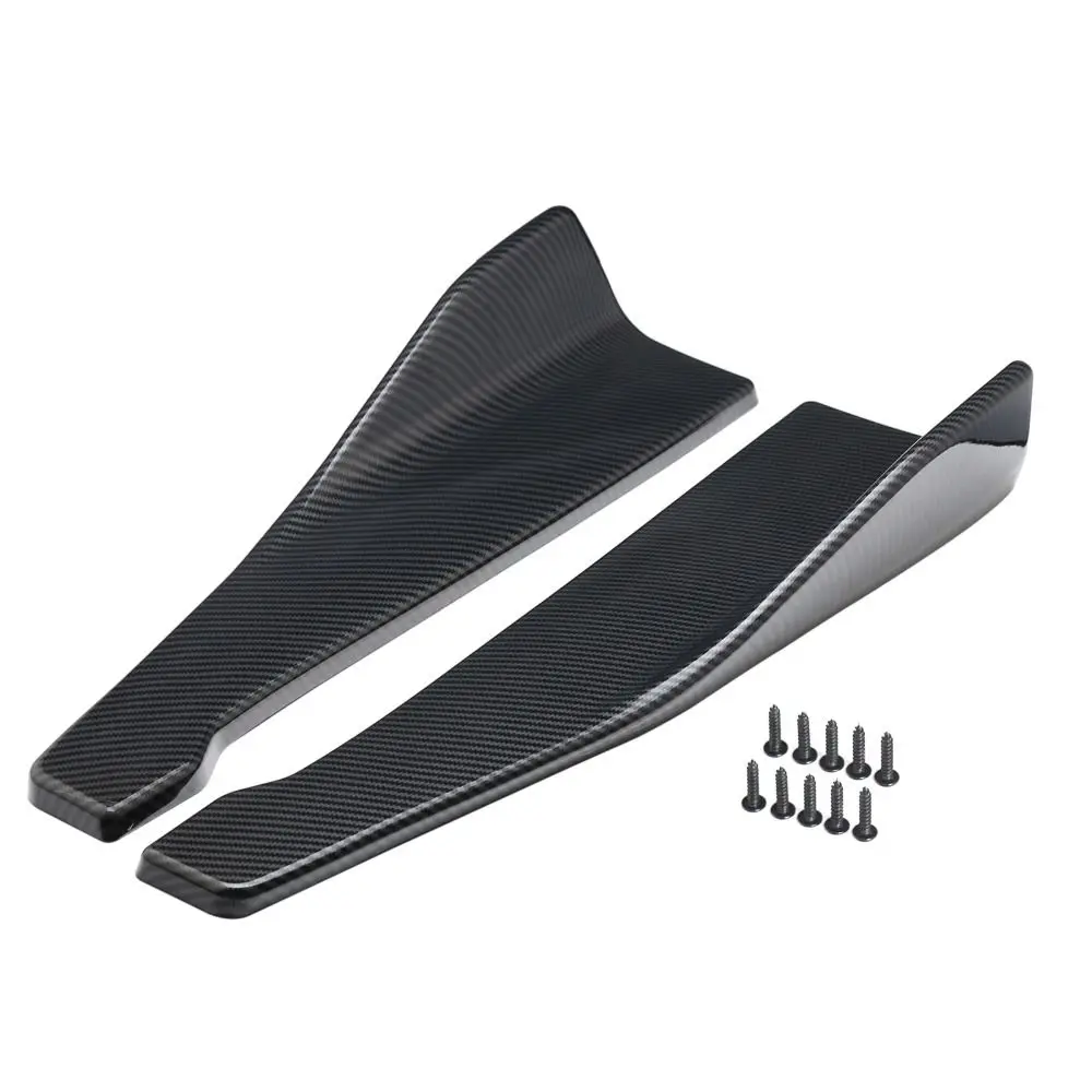 

Spoiler Splitter Car Bumper Spoiler Rear Lip Diffuser Extensions Car Side Skirt Bumper Bars ABS Carbon fibre