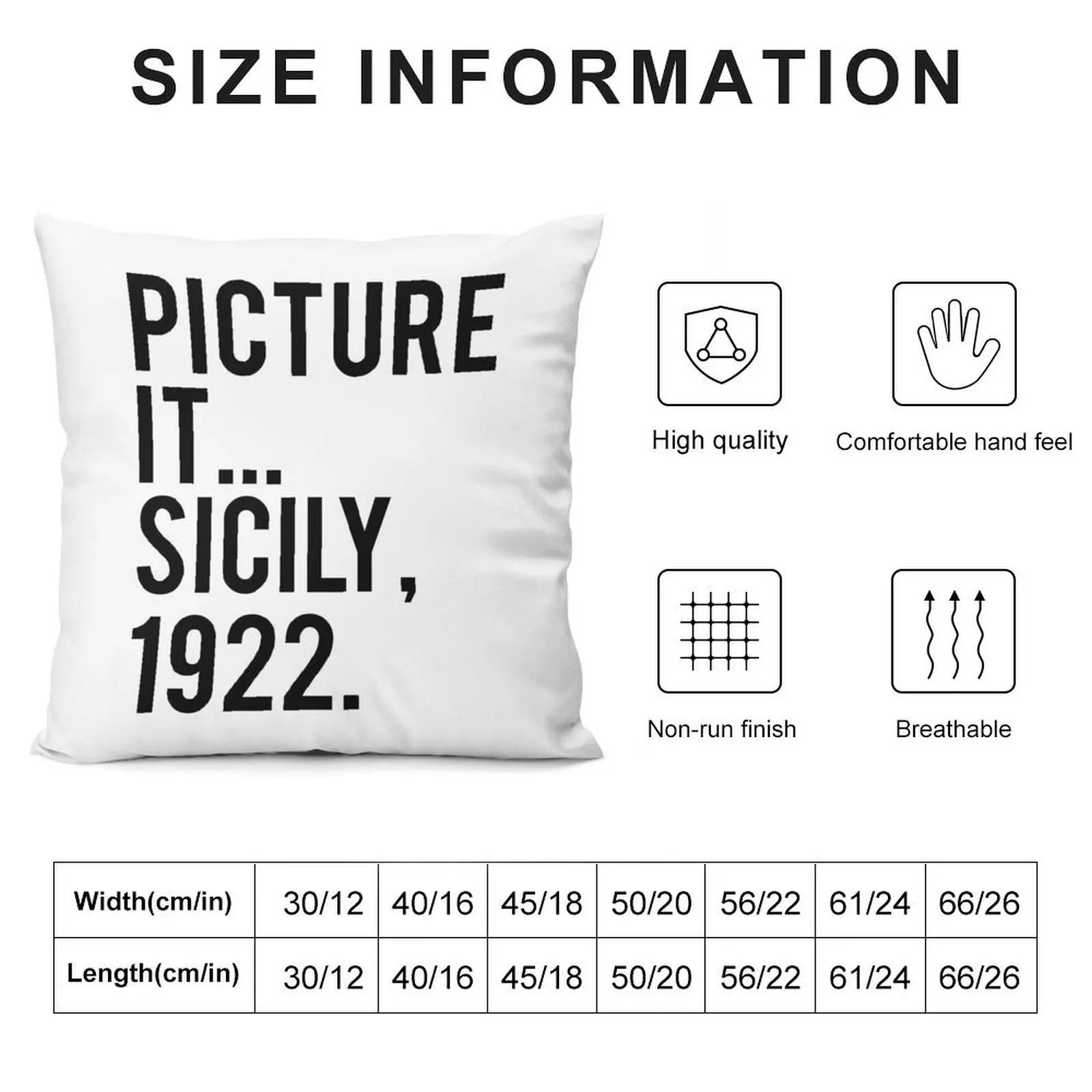 picture it Sicily 1922 Throw Pillow luxury decor Sofa Cushion Pillow Cover pillow