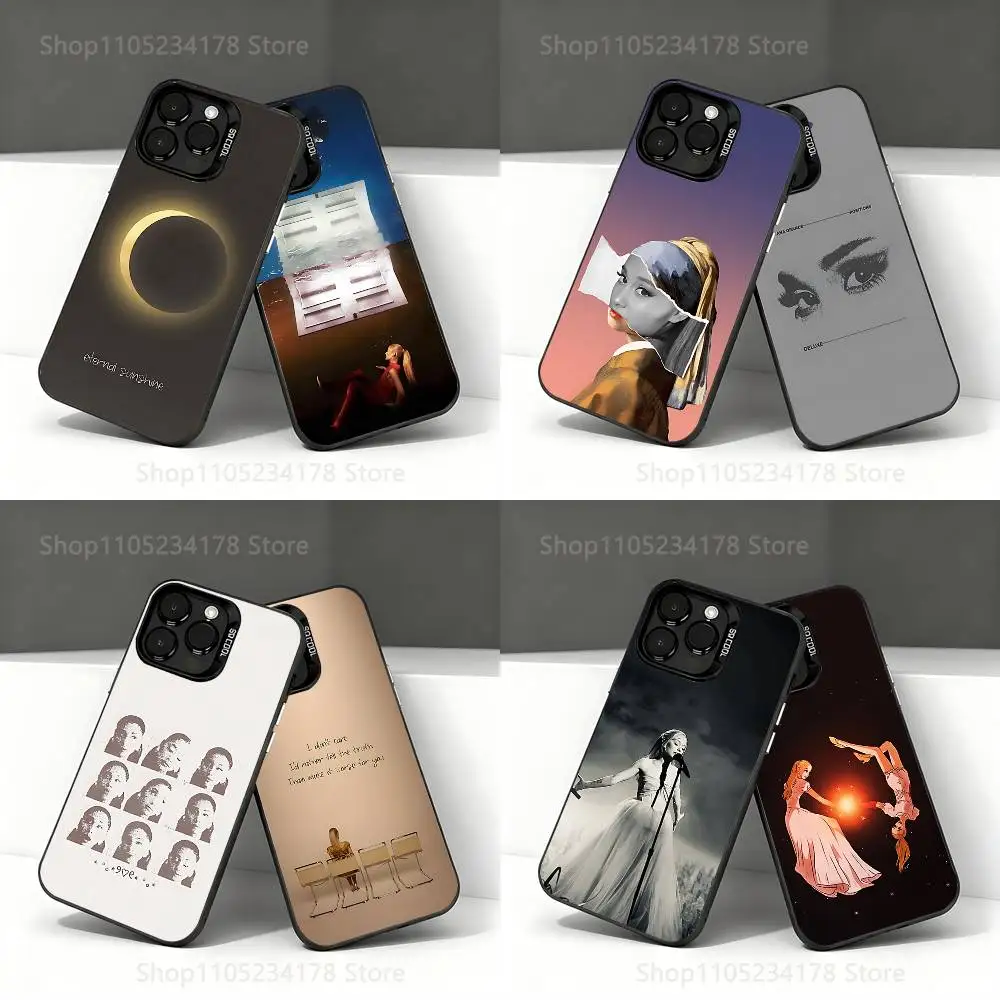 

Eternal Sunshine A-Arianas SINGER Phone Case For iPhone 17,16,15,14,13,12,11,Pro,Max,Plus,E,Air,Mini Black IMD Cover