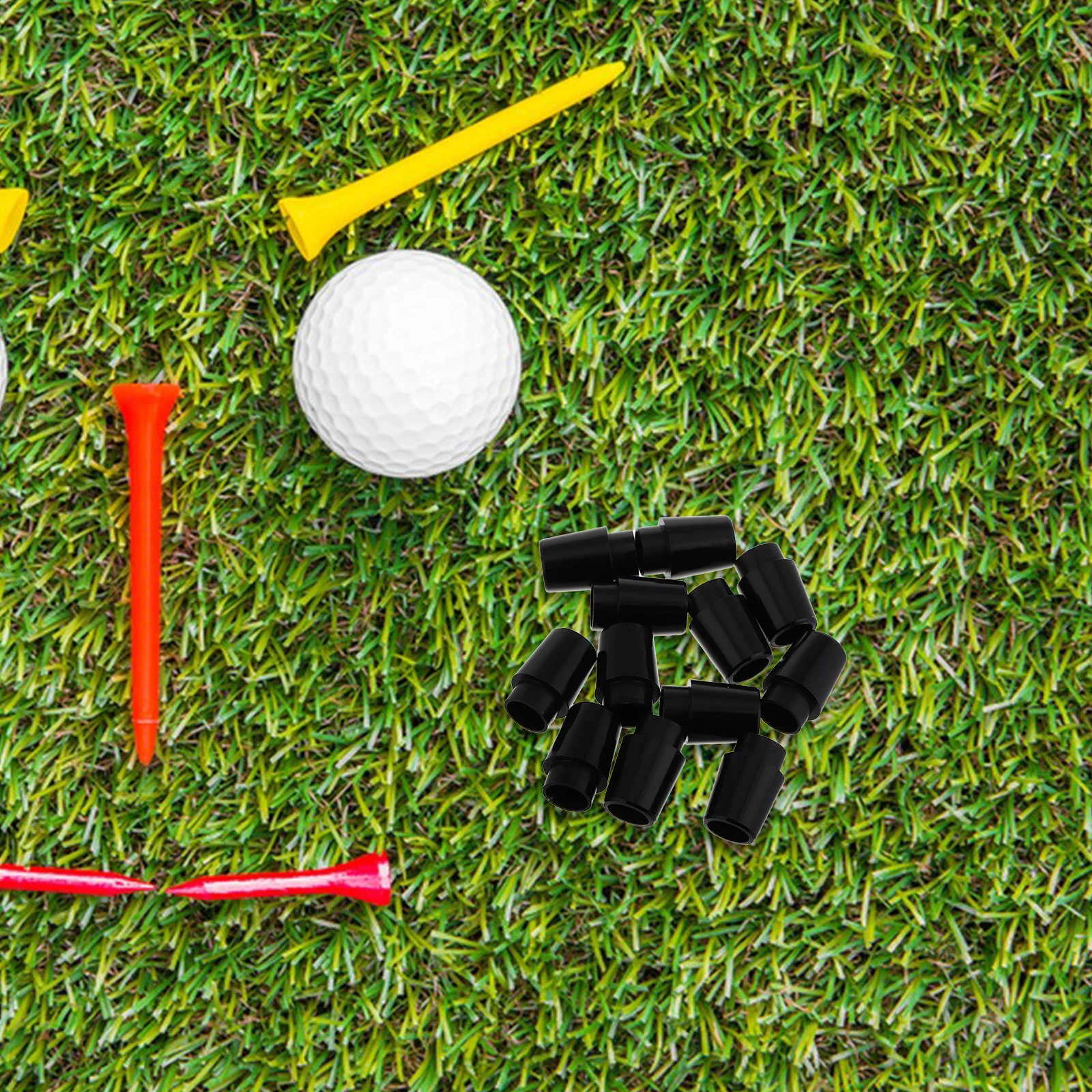 12 قطعة من حلقات الأكمام المطاطية لعمود الجولف المتوافقة مع ملحقات عمود نادي مكاوي الرمل #1