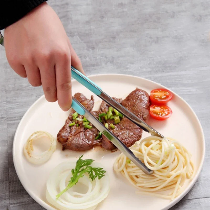Stainless Steel BBQ Tongs Barbecue Grill Food Clip Ice Tong Meat Salad Toast Bread Clamp Utensil Cooking Tong Accessories