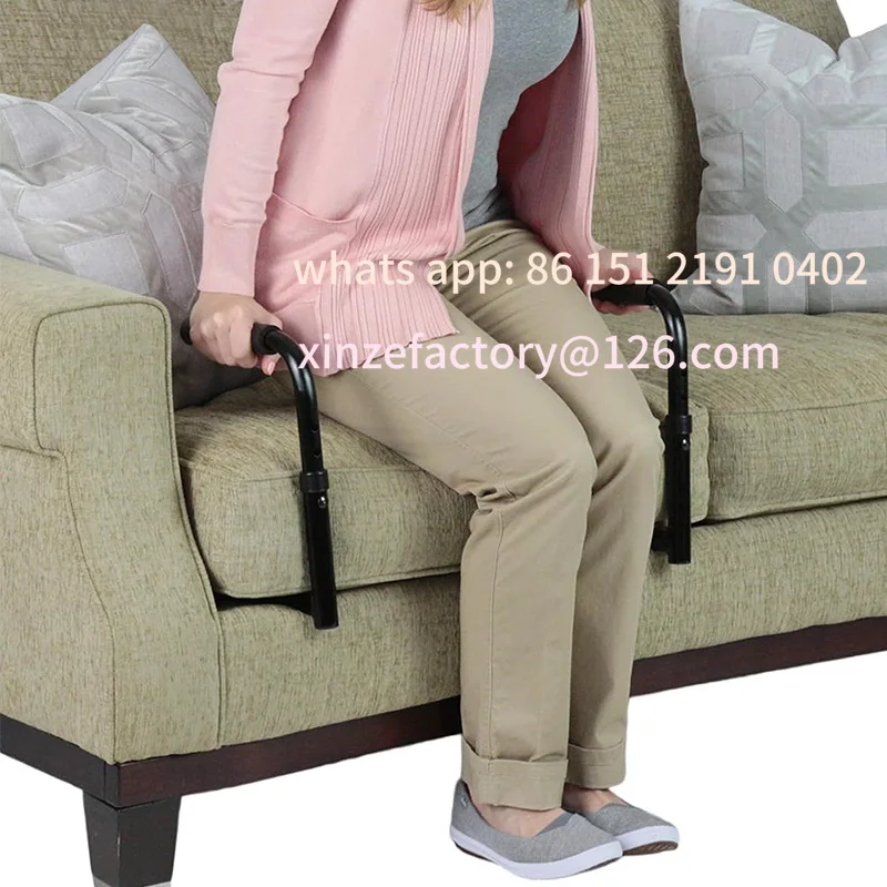 Picture 3: Customizable Alloy Disabled Support Handle  Adjustable Elderly Sofa Rail  Stable Standing Assist Handrail Couch Safety