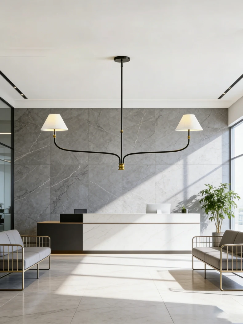 2 3 6 8 10 Lights White Lampshade Black Metal