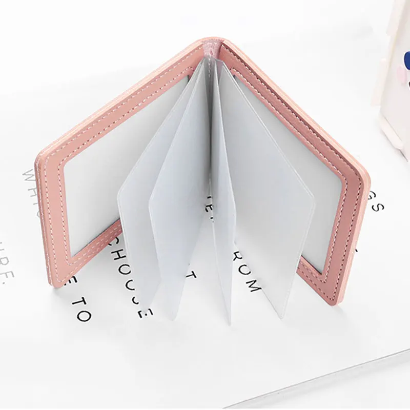 6 Slot Card Holder Pink Animal Driver's License Protective Cover For Documents Card Case Cat Squirrel Pattern Leather Card Cover