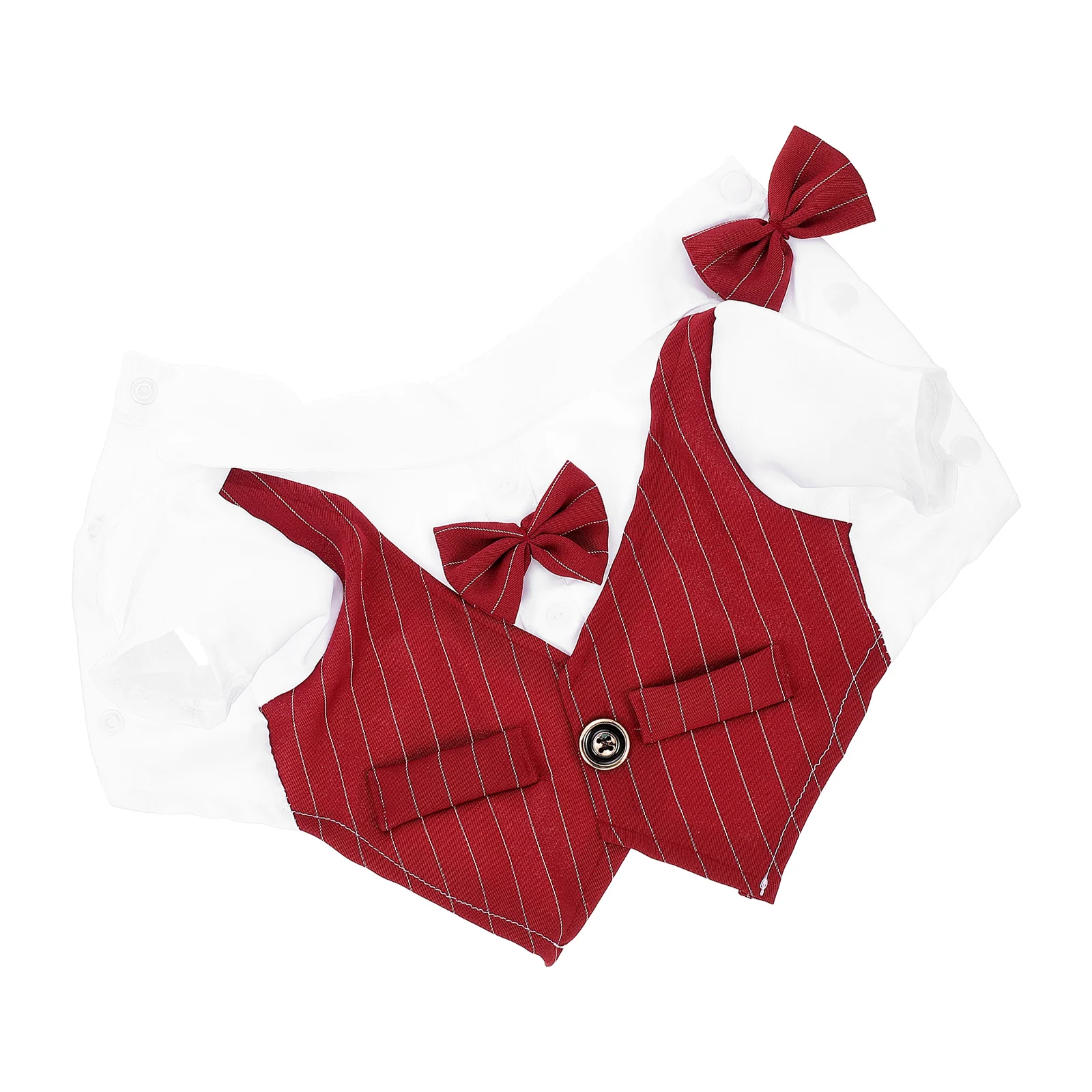 

Pet Costume Shirt Boy Pets Clothes Small Large Dog Suit Winter Tuxedo Polyester Male Dog Wedding Attire Reusable Washable