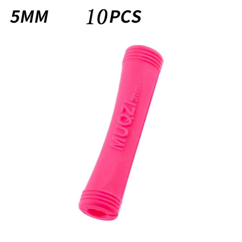 

10pcs Wrap Guard Tubes Bike Cable Protectors Protective Sleeve Paintrubber Shift Brake Rubber Pipe Anti-friction Protector Cover