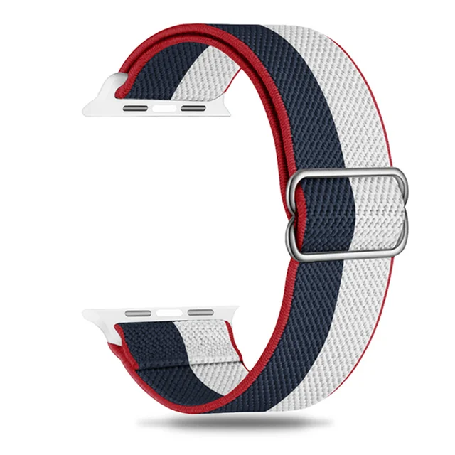 Nylonowy pasek do zegarka Apple 44mm 40mm 45mm 41mm 46mm 42mm ultra 2 49mm bransoleta SOLO correa iwatch series 10 9 7 SE 6 5 4 8