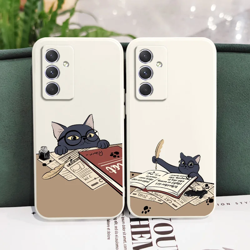 Cultural Cats Case For Samsung A54 A34 A24 A14 A15 A25 A35 A55 A04 A04E A73 A53 A33 A23 A13 A03 A72 A52 A52S A32 A22 A12 4G 5G