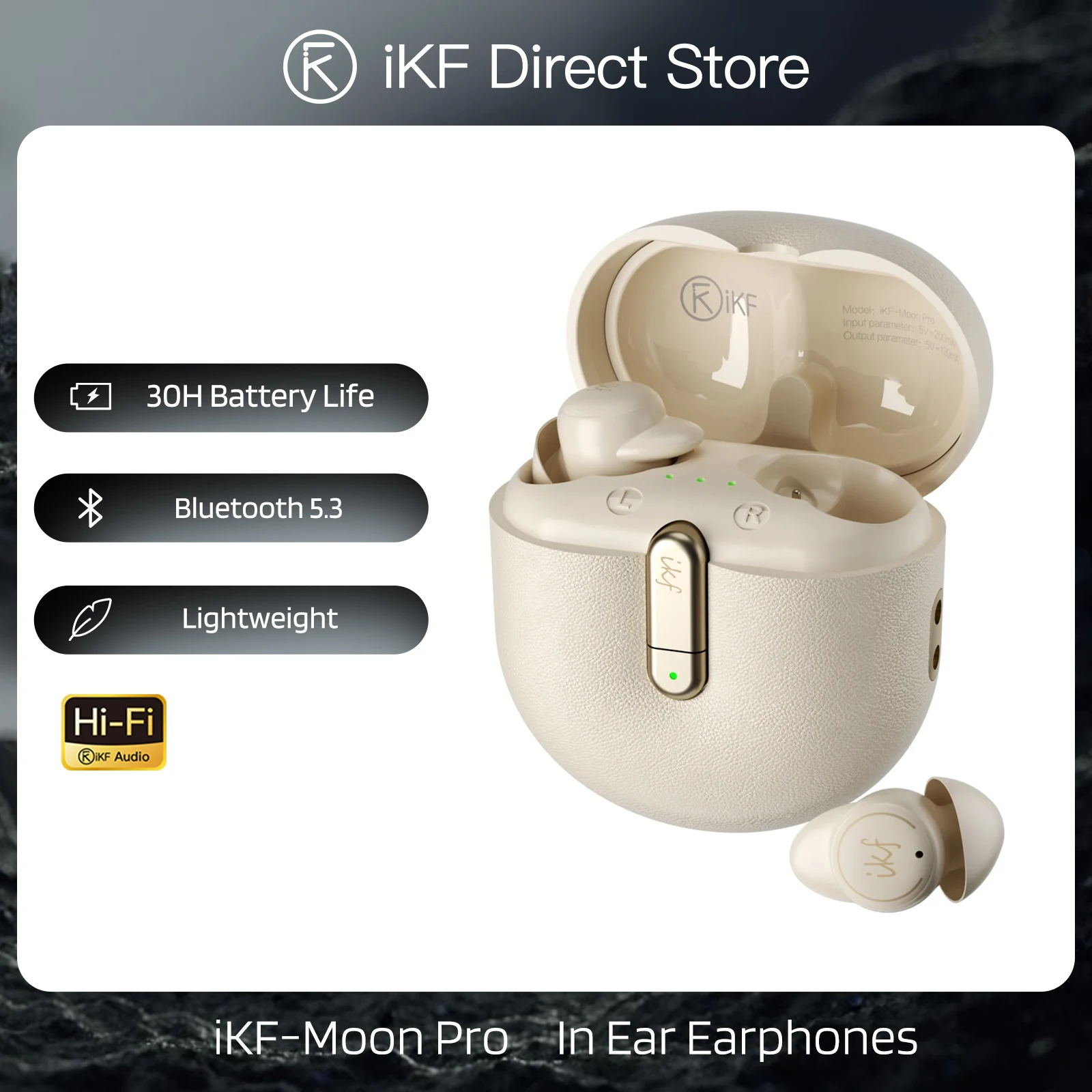 

iKF Moon Pro Noise Cancelling Sleep Earphones Wireless Bluetooth Mini Invisible Comfort APP Intelligent Sleep Aid Headset