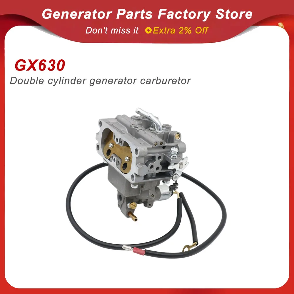 Carburetor for Honda GX630 GX660 GX670 GX690 2V78 10KW Generator Engine Carb Assy Replacement Accessories