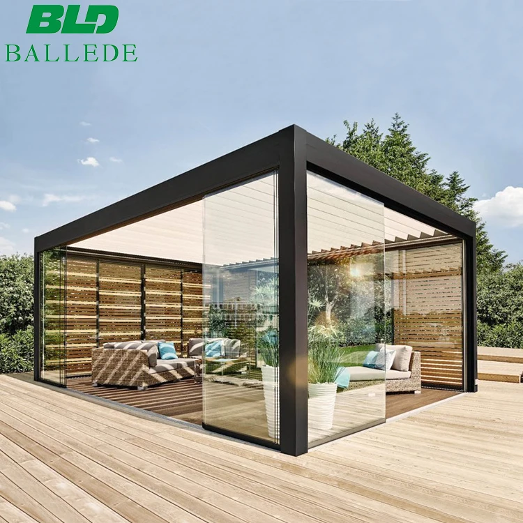 Residential Luxury High-tech Bioclimatic Pergolas Motorized Adjustable Roof 2026 Modern Pergola Ideas
