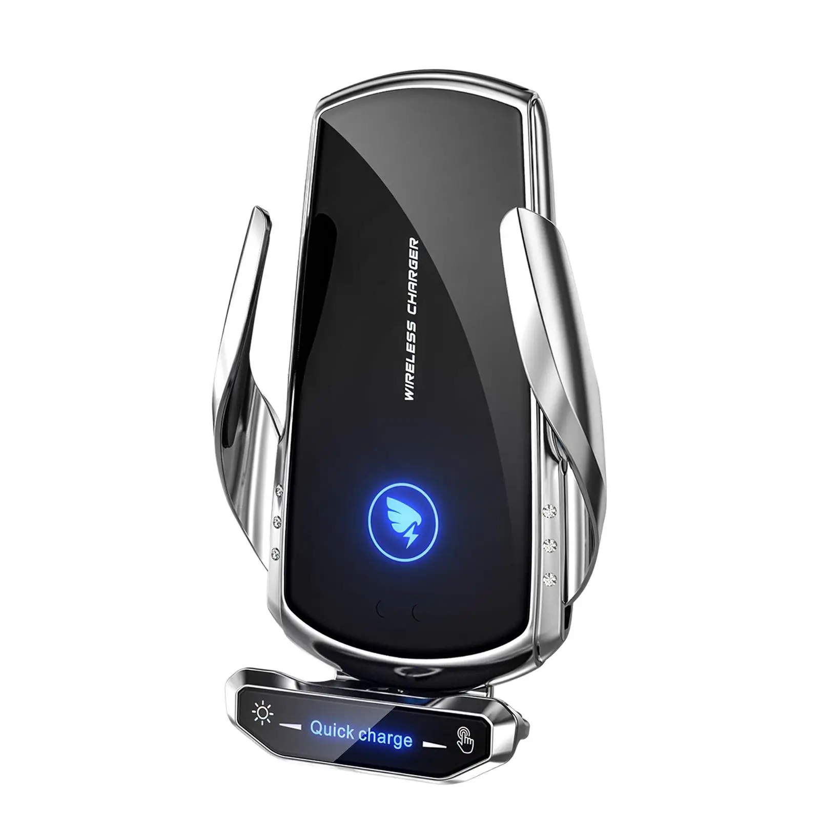 

Automatic Wireless Chargers Car Holder 15W Charging Electromagnetic Sense Smart Charging Mobile Phones Car Charger Mount
