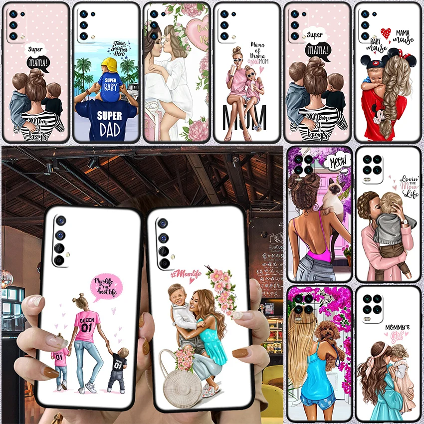 IJ9 Baby Mom DAD Pet Phone Case for Samsung Galaxy S20 S21 S22 Ultra FE + Plus A21S A22 A24 A25 A26 A30 A30S A31