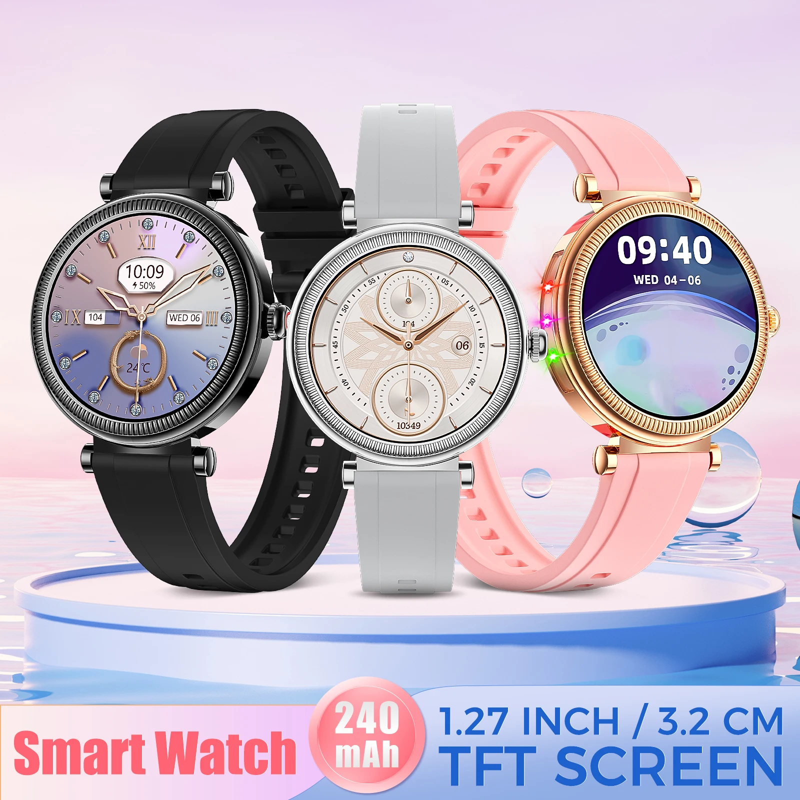 Smartwatch Für Damen Mit Telefonfunktion Und Fitness-tracker_voghion.com