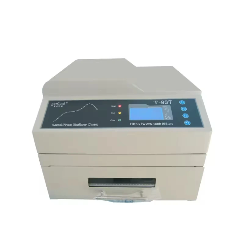 PUHUI Authorized T-937 Desktop Leadfree Reflow Oven Infrared IC Heater T937 Reflow Solder Oven BGA SMD SMT Rework Station T 937