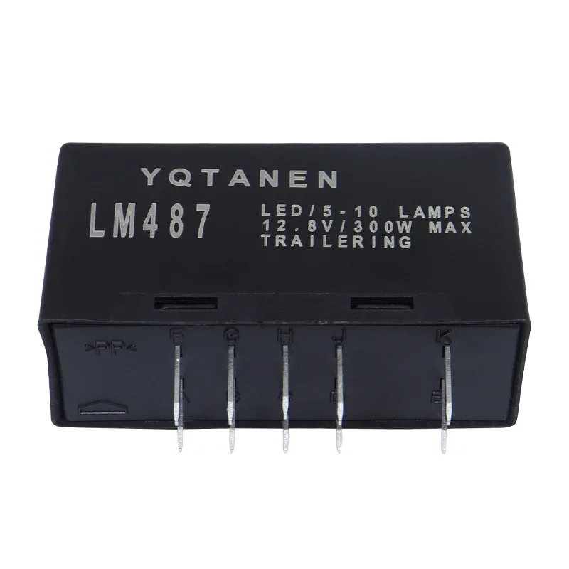 10 دبوس 12 فولت مرحل ومضي LM487 Led مصباح خطر خطر تحذير تحول إشارة لوازم مرحل السيارة #4