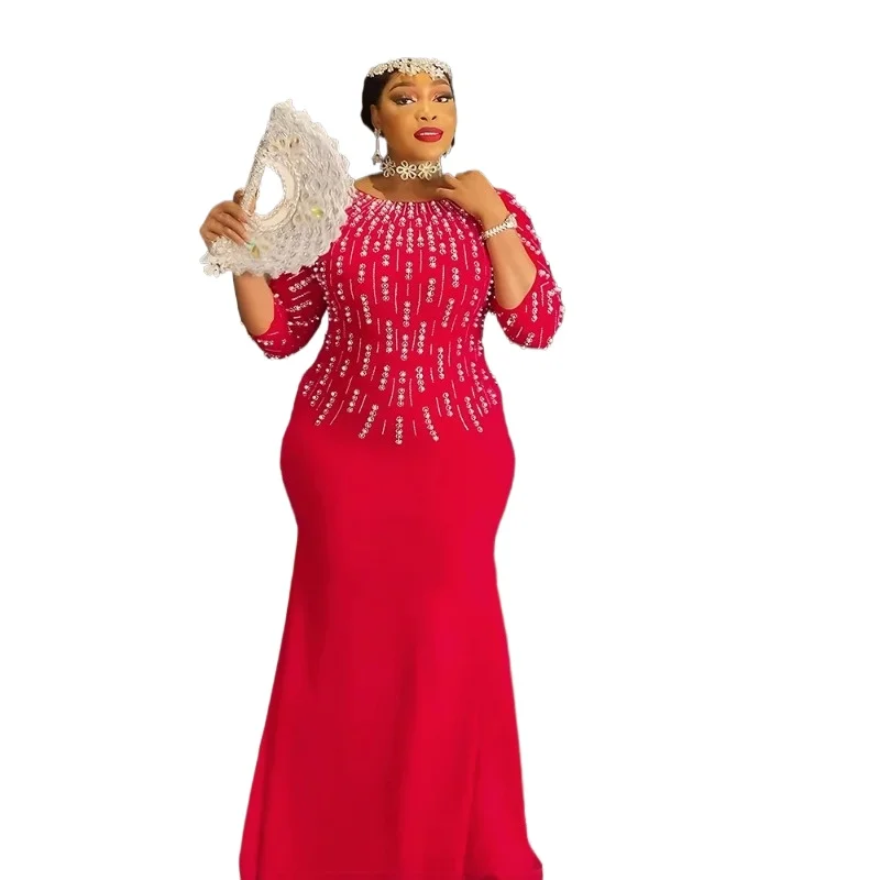 

Elegant plus Size African Ankara Maxi Dress Dashiki Robe Wedding Party Evening Outfit Turkey Style 2026