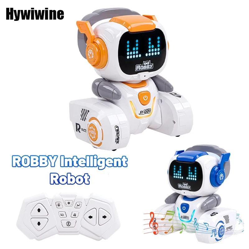 RC Robot Emo Interactive Intelligent Induction Dance Music Sensing Robotic 2.4G Remote Control Toys for Children Birthday Gifts