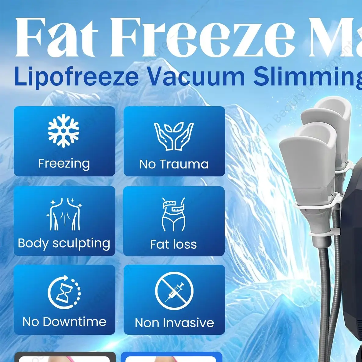 New Body Slimming Machine 360 RF Cavitation Fat Freeze Body Sculpt Device Skin Tightening Weight Loss Quick Cellulite Removal