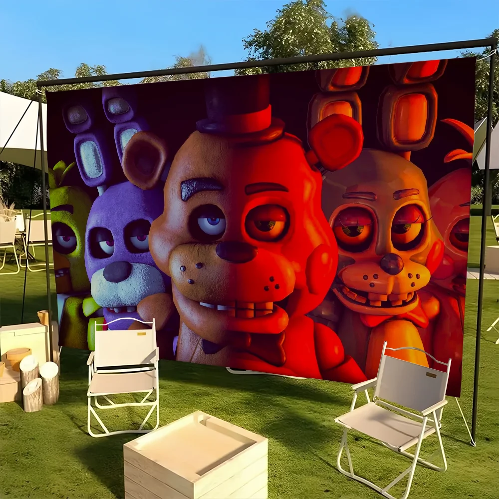 flag For Picnic Party Art Home Freddys at F-Five Game Decoration Nights Outdoor Camping Banner