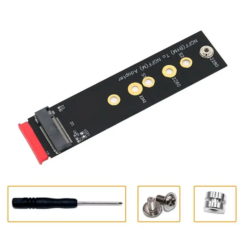 AED6-M.2 (NGFF) Key B+M To Key M Adapter Supports 2242/2260/2280 Type M.2 Key M SSD Dimension M.2 NGFF SSD Adapter For PCI-E Bus
