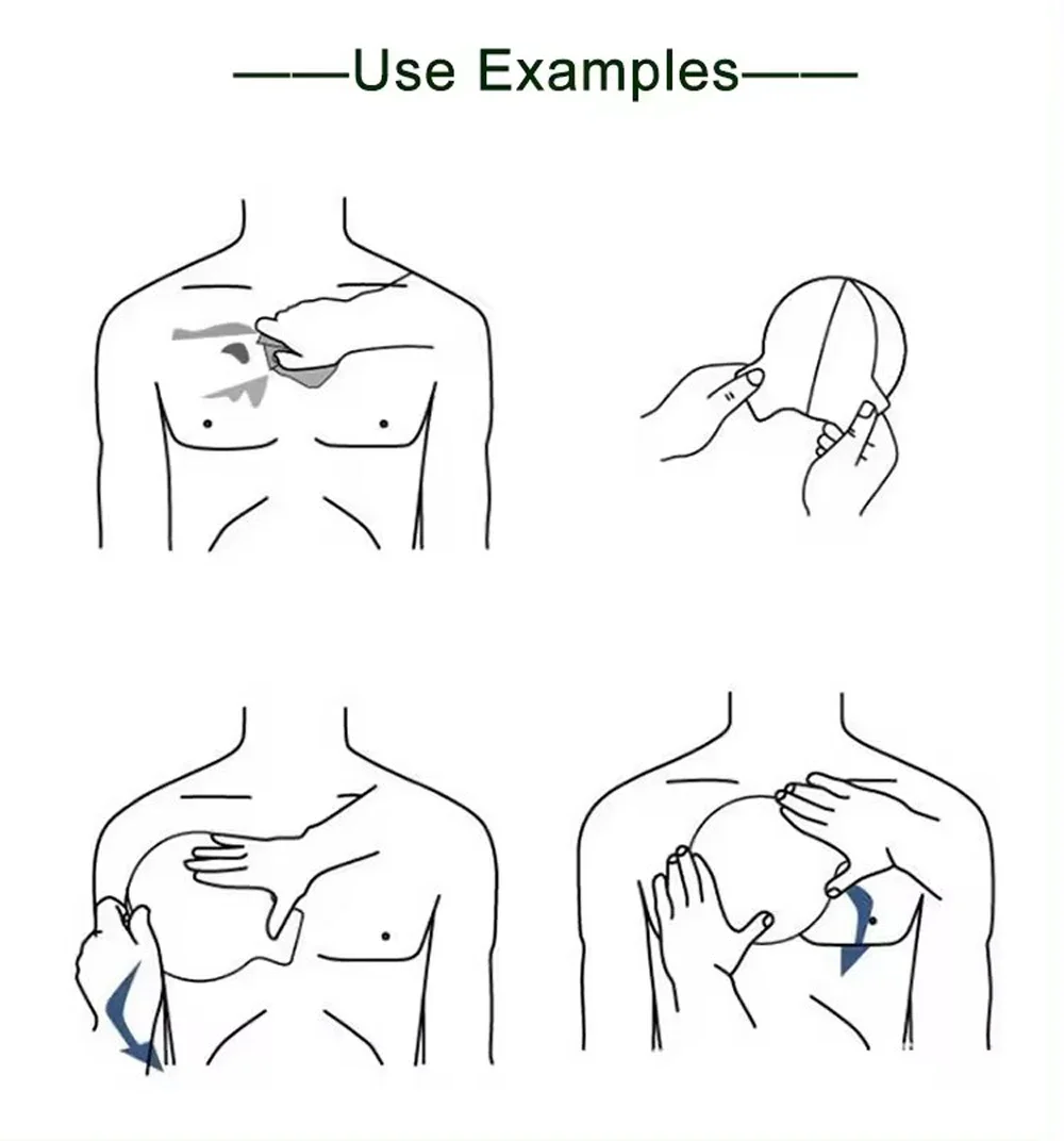 IFAK Tactical Transparent Vent Chest Seal Life-Saving Wound Care for Emergency or Situations Advanced Adhesive Sterile TCCC