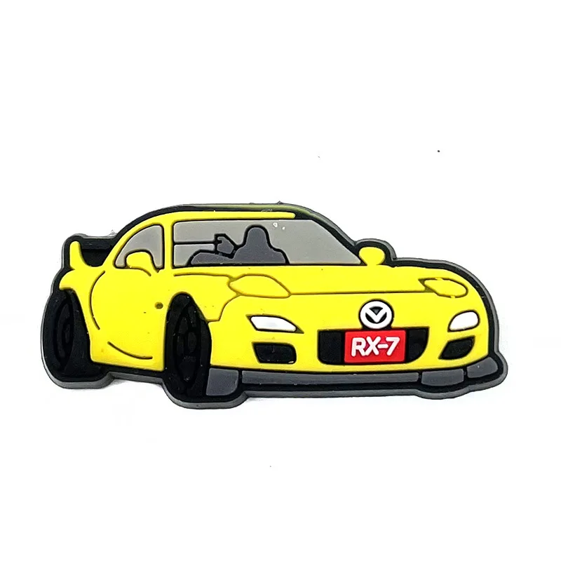 1-23PCS Car Series for CartoonShoe Charms Sandals Accessories Cool Car Shoe Buckle Decoration Beach Bag Accessories Gift