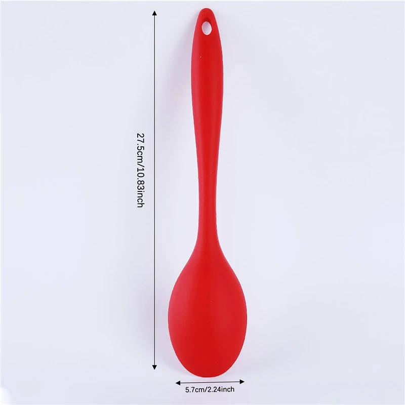 1 PC  Silicone Mixing Spoon Nonstick Cooking Spoon Kicthen Spoon Baking Spoon for Cooking Stirring, Mixing and Serving