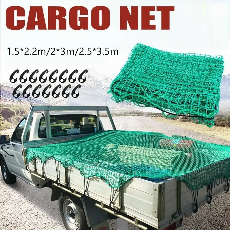 

1PC Trailer Net Truck Net Car Universal Green Truck Cargo Accessories Roof Polyethylene Durable Extend Mesh Cover Luggage Strong