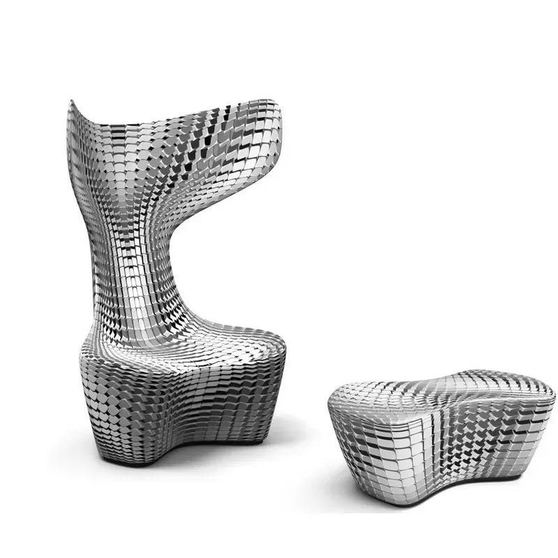 

Chair Creative Personality Hotel Lobby FRP Shaped Whale Tail Chair