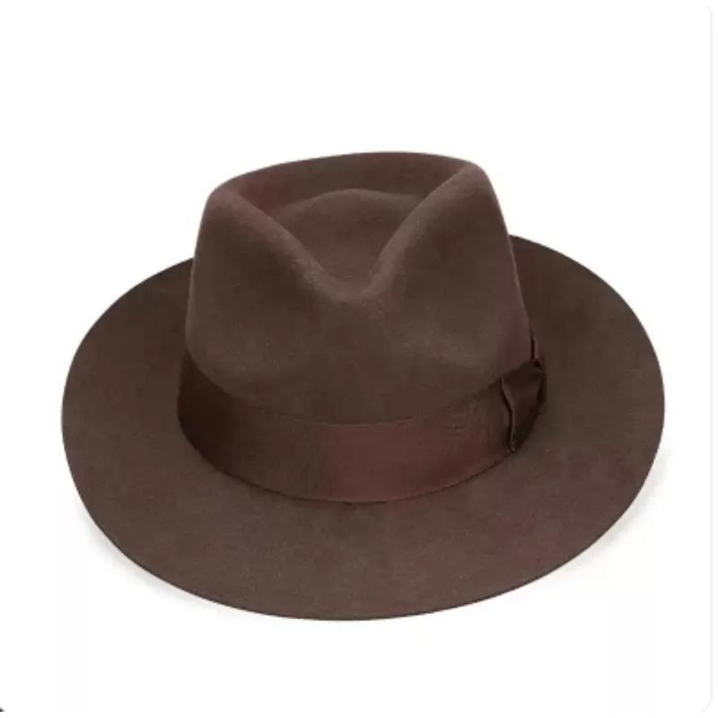 Classic Men's Wool Felt Godfather Gangster Fedora Michael Jackson Gentleman Hat Women
