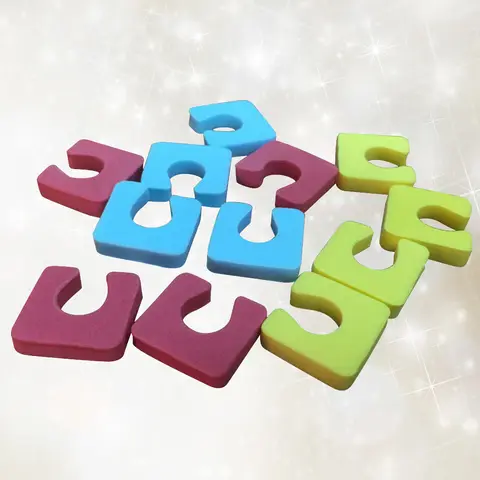 144 Pcs 페디큐어 발 분리기 실리콘 손가락 분리기 네일 발가락 스프레더 발가락 가짜 매니큐어
