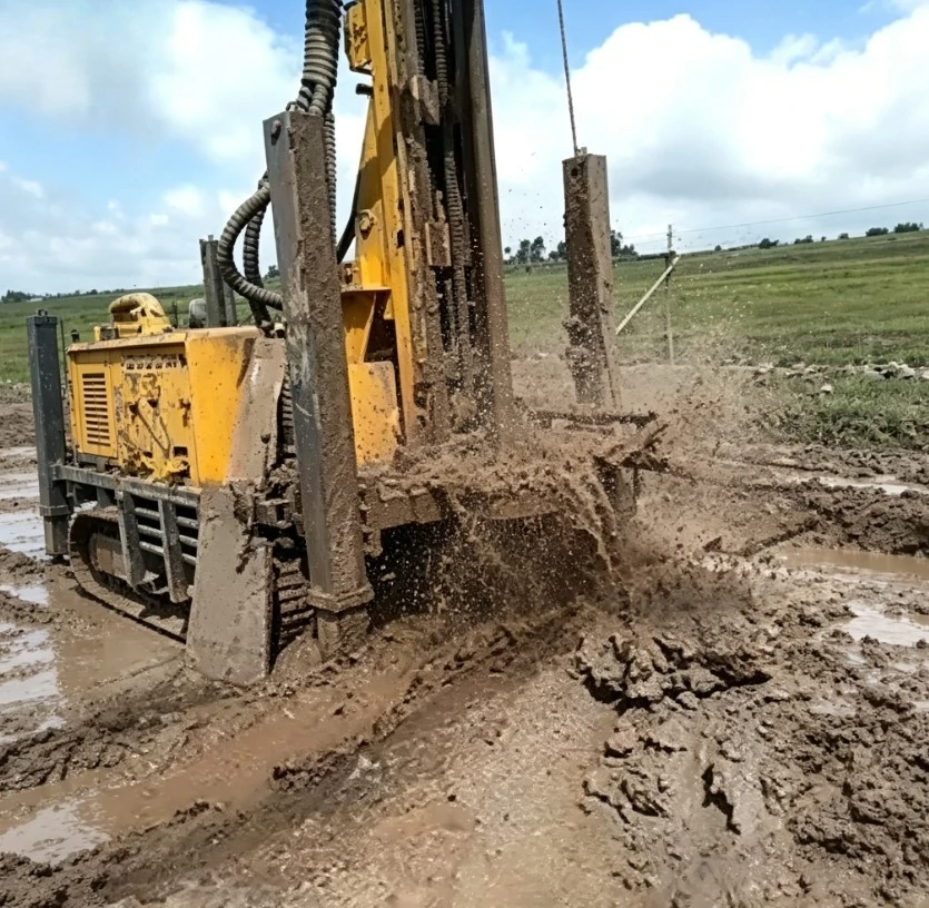 Customized Crawler Homemade Shallow Mine Drilling Machine 200m Depth Water Well Drilling Rigs With Compressor
