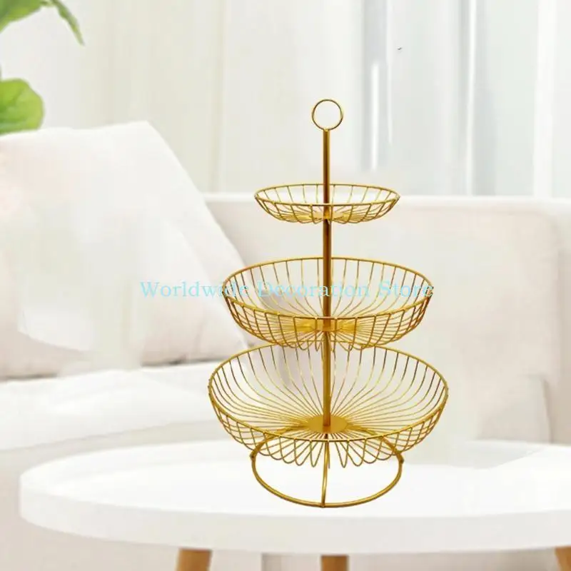 Q39B 3 طبقة سلة الفاكهة كونترتوب للمطبخ تصميم الخضار الخضار با