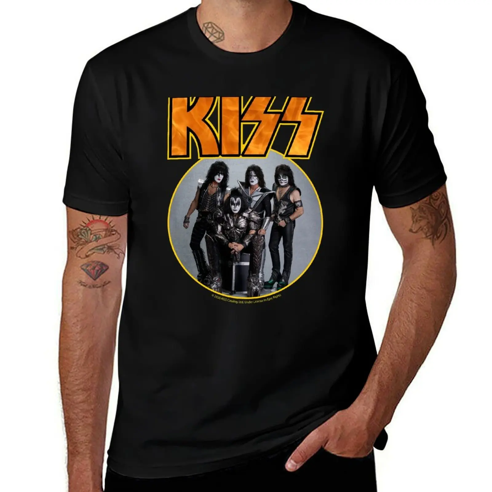 

KISS Vintage Band Design T-Shirt Lightweight Sport Basic T-Shirt