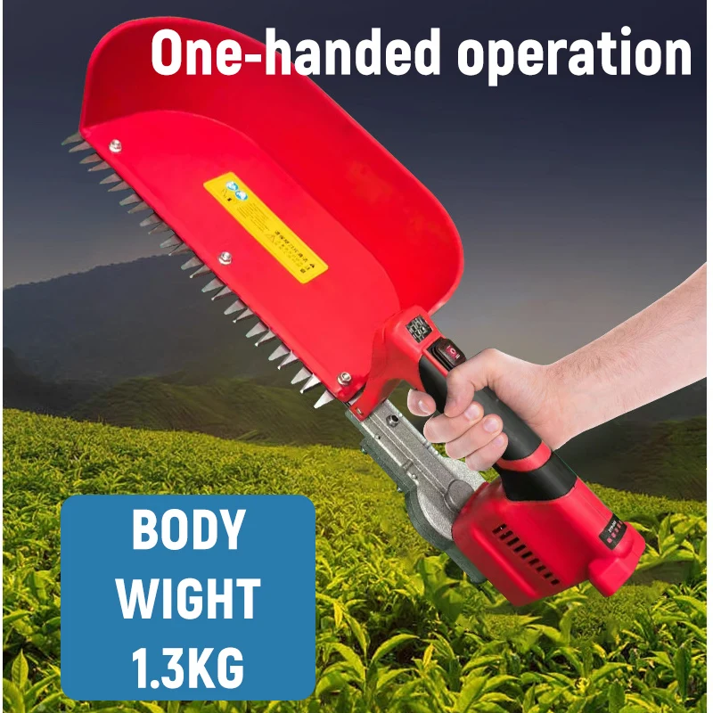 Electric Tea Picker for Large Farms Rechargeable Tea Pruner Cordless Tea Trimmer Adjustable Tea Harvester No Battery