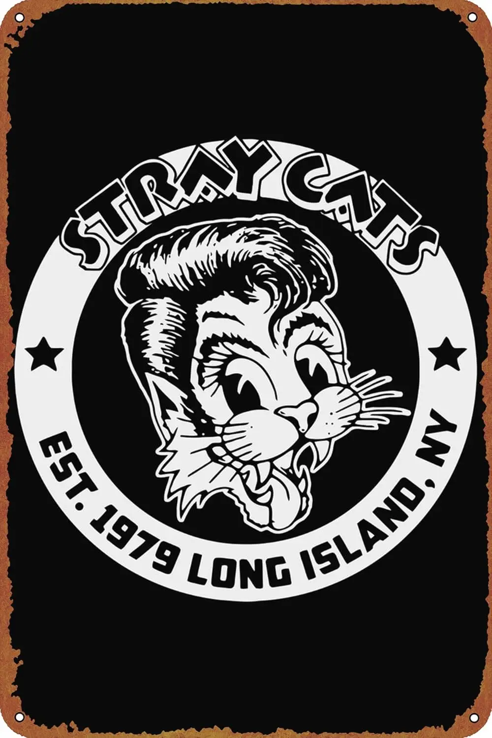 stray cats Poster Metal Sign Tin Metal Retro Wall Decor for Home,Street,Gate,Bars,Club