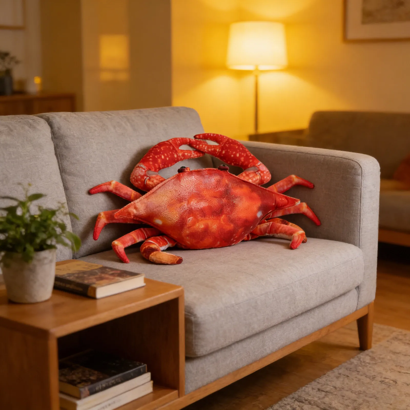 

Мягкая игрушка-краб, очень мягкая, реалистичная имитация животного, подушка, морская жизнь, для детей, украшение для детской, подарок