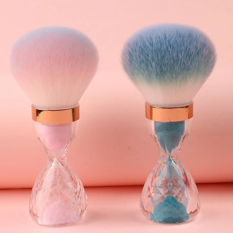 

Hourglass Nail Art Dust Brush Small Waist Loose Powder Makeup Blush Brush Beauty Tools Nail Art Dust portable