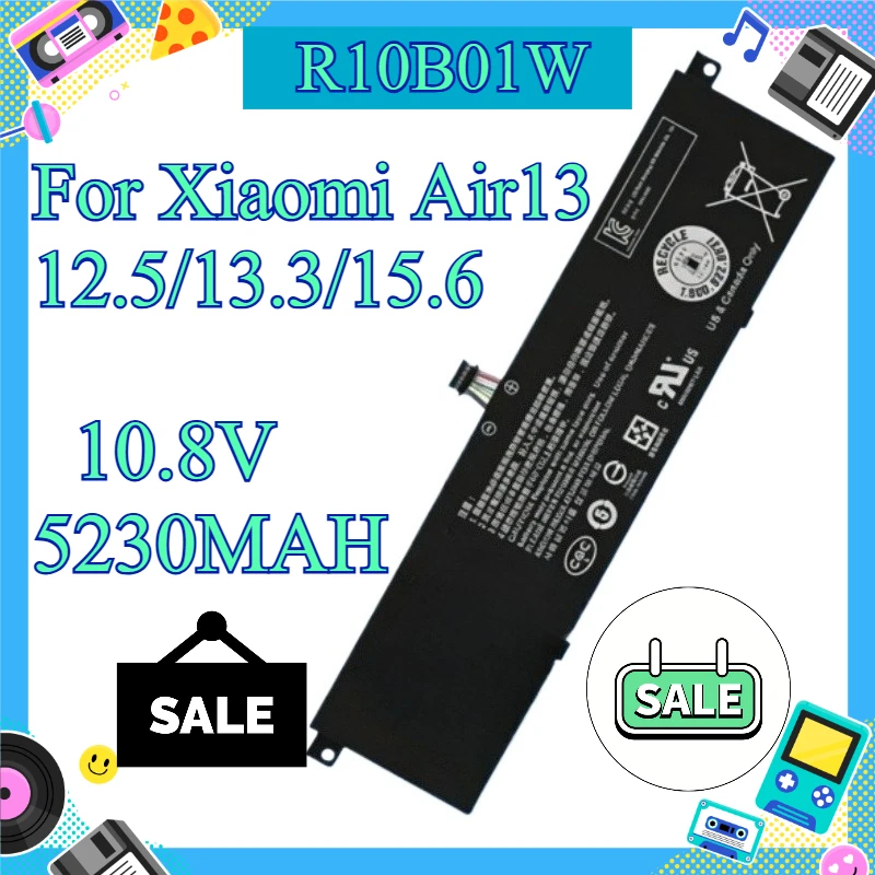 Replacement Laptop Battery For Xiaomi R13B01W R10B01W R10B02W, Fits Air13 12.5 13.3 15.6 Inch Pro