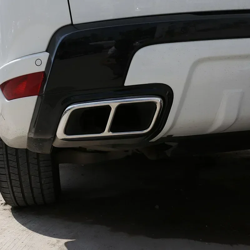 For Land Rover Range Rover Sport P400 Stainless Steel Car Tail Pipes Silence Cover Exhaust Pipe Cover Stickers Car Accessories
