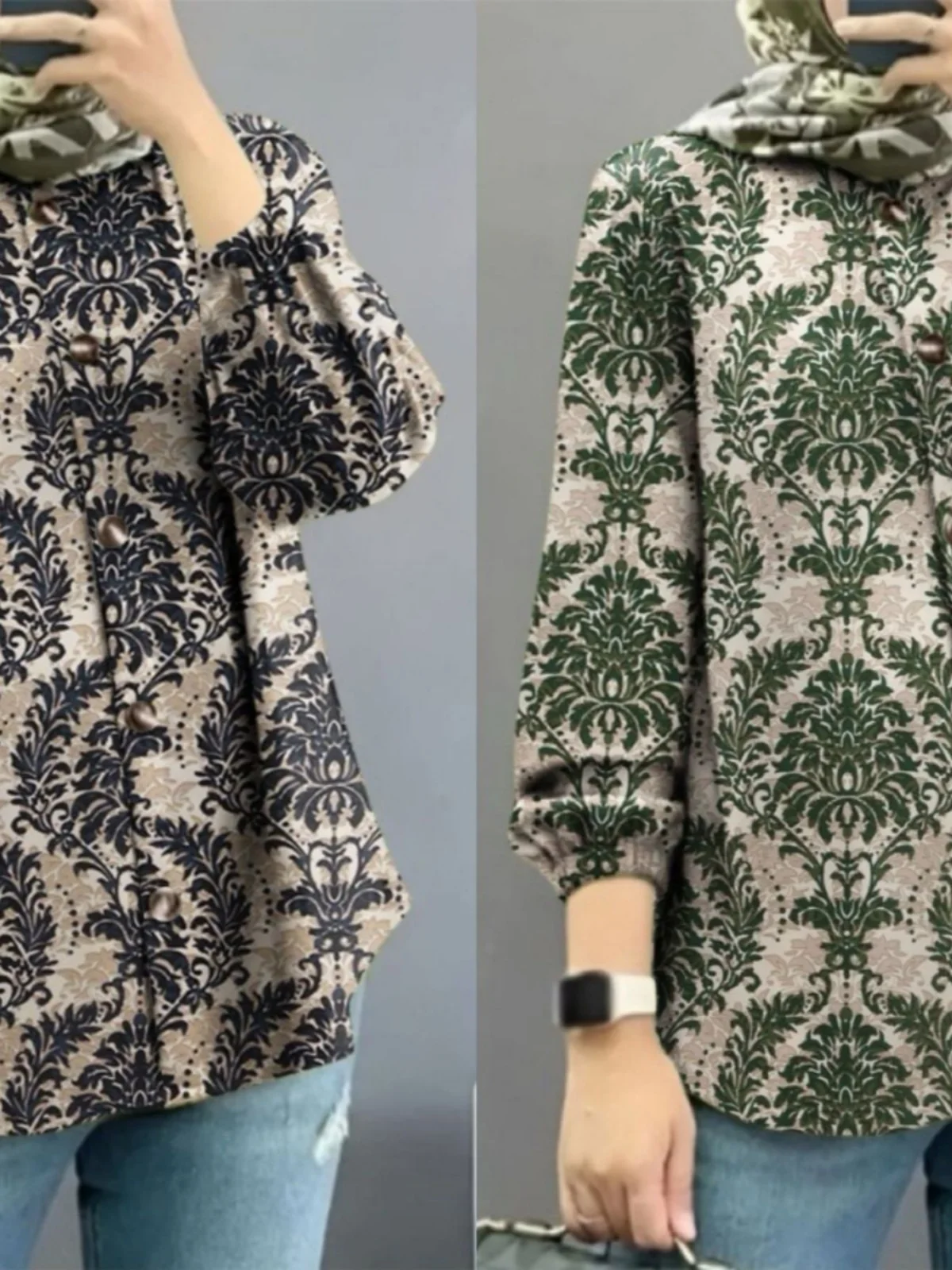 

Женский модный женский Irt Bubble Sve с цветочным принтом, новинка 2025 года, трансграничный Ближний Восток, малайзийский традиционный костюм, сценический костюм