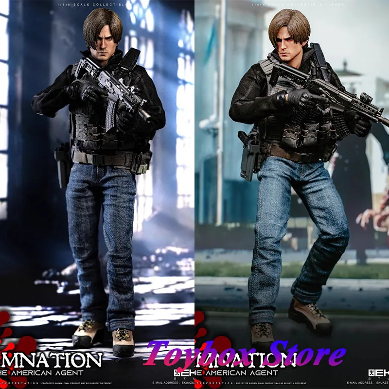 EKUAZ STUDIO EKS09 1/6 Damantion Style The American Agent Leon Movable Action Figure 12