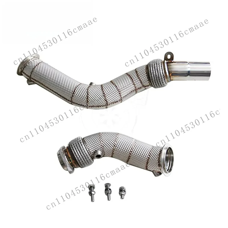 S55 F80 F82 M3 M4 Exhaust downspout with heat shield