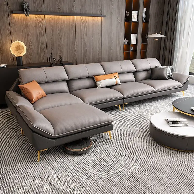 

M Nordic Light Luxury Leave-in Technology Cloth Sofa Living Room Princess Combination Simple Size Apartment Corner Fabric Latex